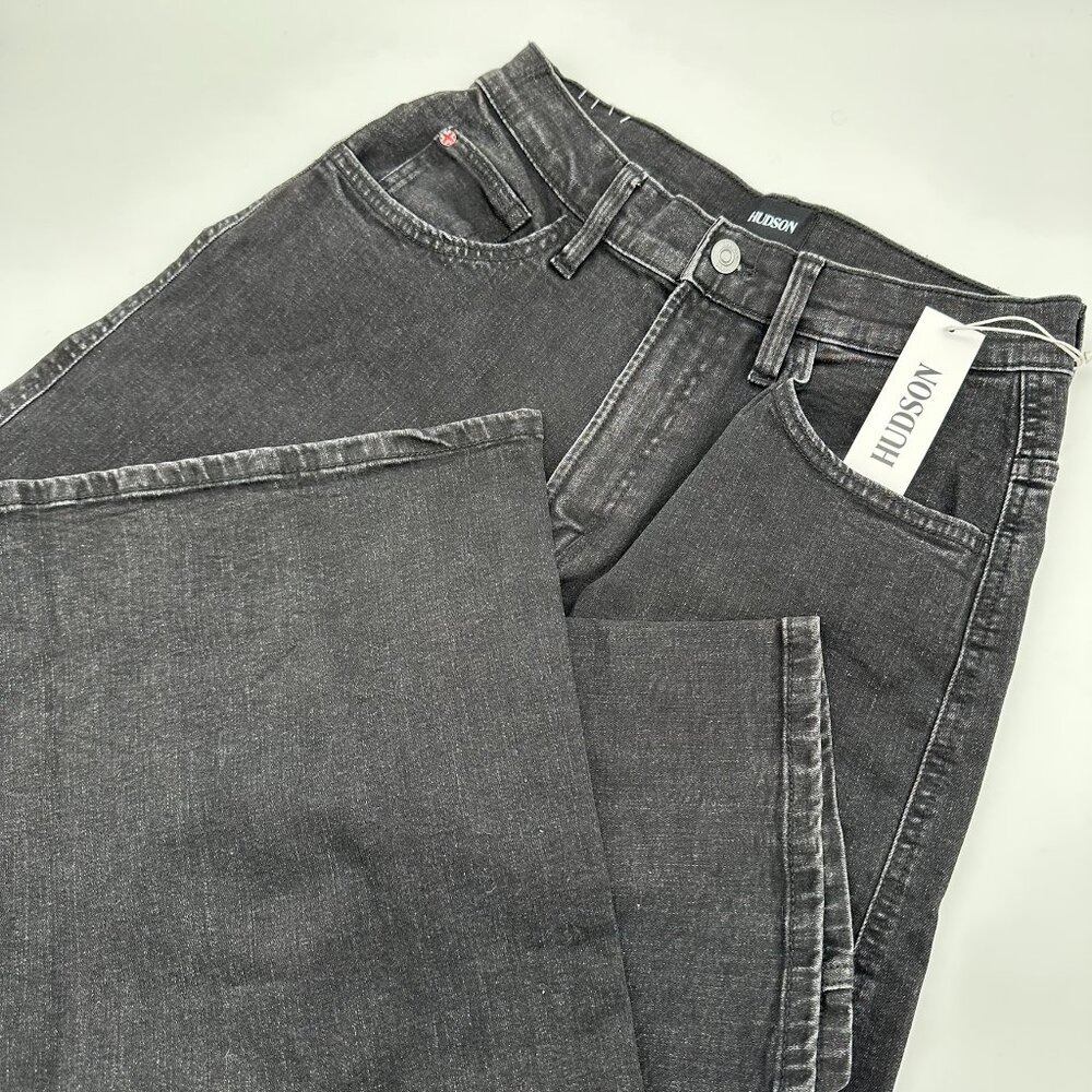 Hudson‎ Jeans Women's Jamie High Rise Forward Seam Wide Leg Jean, Size 26, Plath
